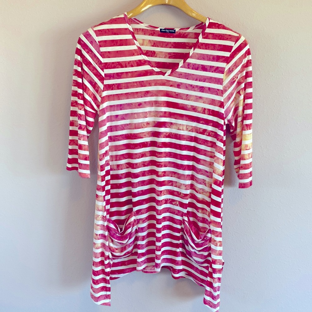 Cha Cha Venta striped top